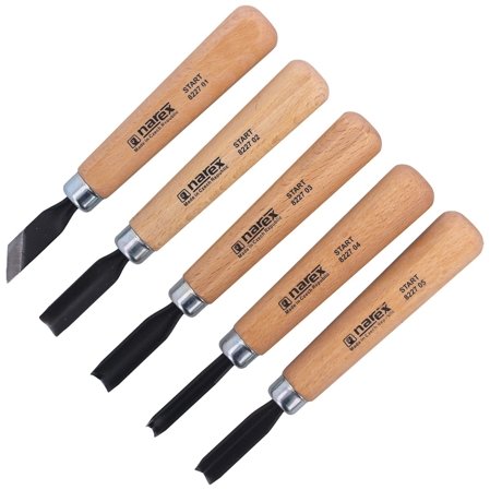 Set of carving chisels for beginners Narex Start 5pcs (869200)