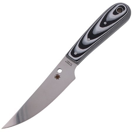 Spyderco Bow River G-10 Black-Gray, Plain 8Cr13MoV (FB46GP)