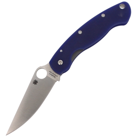 Spyderco Military G-10 Dark Blue CPM S110V Knife (C36GPDBL)