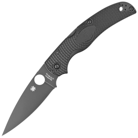 Spyderco Native Chief Black FRN, DLC CTS BD1N by Sal, Eric Glesser (C244PBBK)