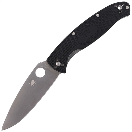 Spyderco Resilience Lightweight Knife Black FRN, Satin 8Cr13MoV by Eric Glesser (C142PBK)