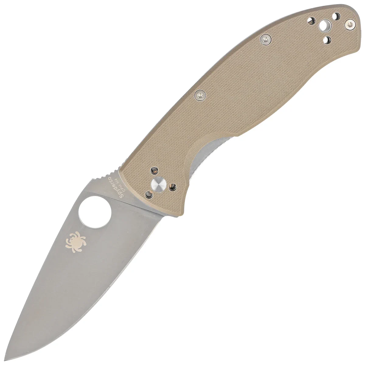 Spyderco Tenacious Brown G10, Satin CPM M4 by Eric Glesser (C122GBNM4P)