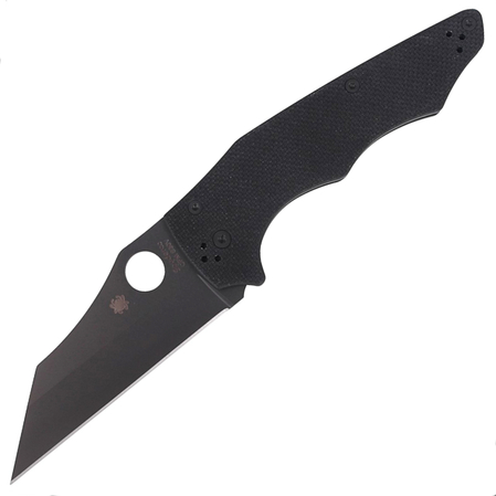 Spyderco YoJumbo Knife Black G10, Black DLC CPM S30V by Michael Janich (C253GPBBK)