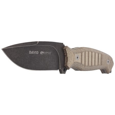 Viper Knife David Evolution Green Canvas Micarta, DSW by Rumici (VT4002ECG)