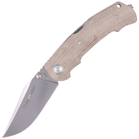 Viper Turn Essential Natural Canvas Micarta, Satin M390 by Fabrizio Silvestrelli Knife (V5988CN)