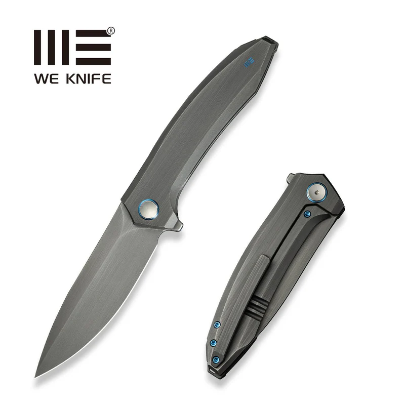 WE Knife Acuminal Gray Titanium, Gray Hand Rubbed Vanax (WE23070-3)