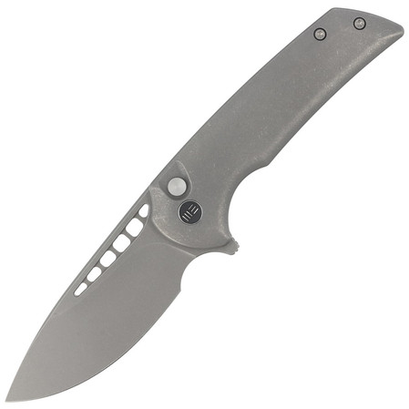 WE Knife Mini Malice Gray Titanium, Gray Stonewashed CPM 20CV by Ferrum Forge (WE054BL-2)