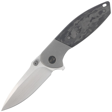 WE Knife Nitro Mini Gray Titanium / Marble Carbon Fiber, Satin CPM 20CV by Peter Carey (WE22015-1)