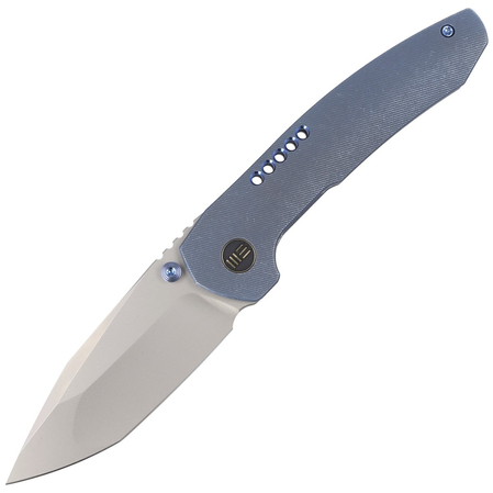 WE Knife Trogon Blue Titanium, Silver Bead Blasted CPM 20CV by Brian Brown (WE22002B-1)