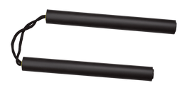 Martinez Albinox Training Nunchacks Black Foam (39670)