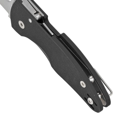 Nóż składany Spyderco MicroJimbo Black G10, Satin CPM S30V Plain by Michael Janich (C264GP)