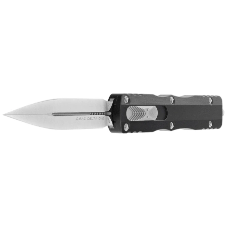 Microtech Dirac Delta D/E OTF Knife Black Aluminum, Satin M390 by Tony Marfione (227-4)