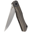 Bestech Thyra Bronze Stonewashed Titanium/Carbon Fiber, Horizontal Satin M390 by Kombou Knife (BT2106B)