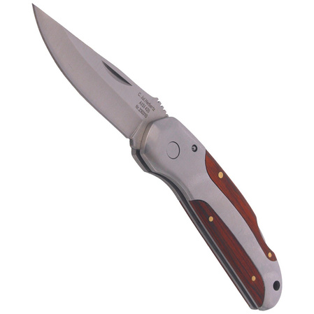 Nóż składany Herbertz CJH Pakka Wood/Steel, Satin 420 (10000335)