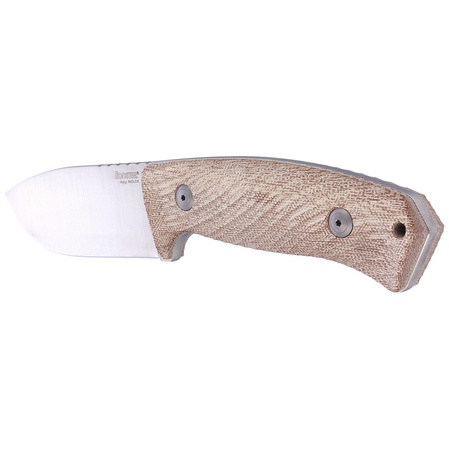 Nóż LionSteel M3 Natural Canvas Micarta, Satin Niolox by Michele Pensato (M3 CVN)