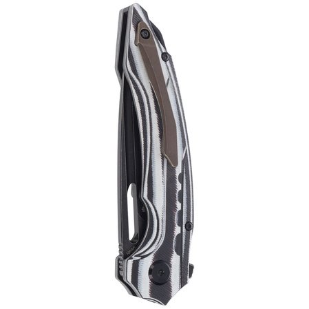 Nóż składany Bestech Ornetta Carbon Fiber / White G10, Black Stonewash N690 by Kombou (BL02D)