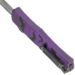 Nóż automatyczny OTF Microtech Hera II Mini D/E Signature Halloween Purple Bats Aluminium, Satin M390MK by Tony and Sean Marfione (1702M-1HWBAS)