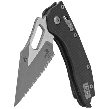 Nóż składany Microtech Stitch Ram-Lok S/E Black Fluted G10, Apocalyptic F/S M390MK by Borka Blades and Tony Marfione (169RL-12APFLGTBK)