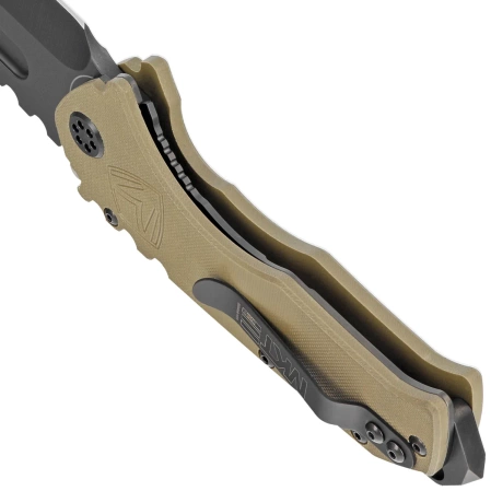 Medford Praetorian Scout M/P OD Green G10, PVD HW/Clip, Black DLC D2 by Greg Medford (MKM30DPT-1010-TPCP-BP)