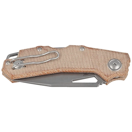 Viper Alfa Knife Natural Canvas Micarta, Stonewashed MagnaCut by Simone Tonolli (V6022CN)