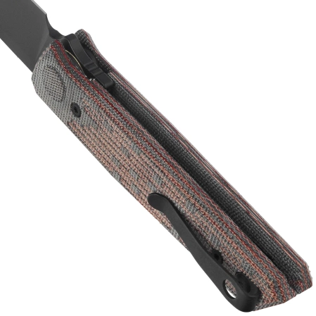 Nóż składany Reate PL-6 Red / Black Micarta, Black PVD Nitro-V (PL-6 RDBKM PVD)