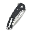 Sencut Squiggy Knife White / Black G10, Satin 9Cr18MoV (S24082A-1)