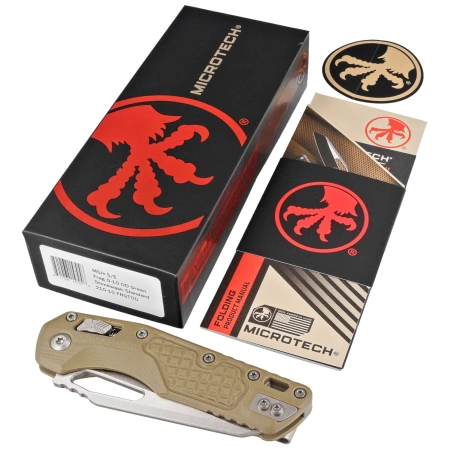 Microtech MSI S/E Ram-Lok OD Green Frag G10, Stonewashed M390MK by Tony Marfione (210-10FRGTOD)