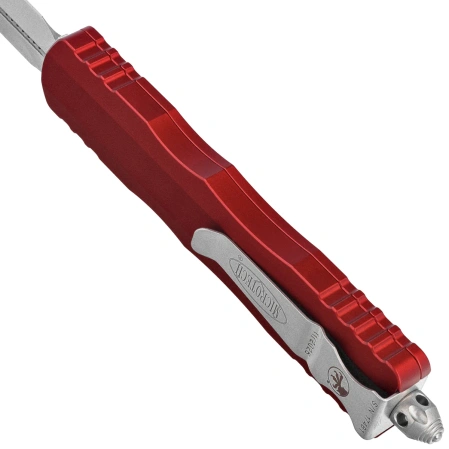 Microtech Dirac Delta D/E OTF Knife Merlot Aluminum, Stonewashed by Tony Marfione (227-10MR)