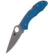 Nóż składany Spyderco Delica 4 FRN Blue Flat Ground Plain (C11FPBL)