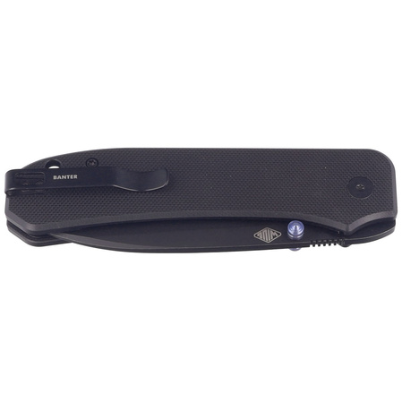Nóż składany WE Knife Big Banter Black G10, Black Stonewashed CPM 20CV by Ben Petersen (WE21045-1)