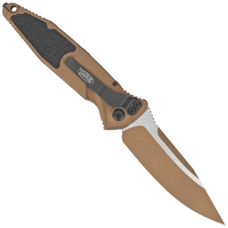 Microtech Socom Elite Auto S/E Knife Cerakote Burnt Bronze Aluminum, Cerakote Burnt Bronze M390 by Tony Marfione (160A-1UB-C19Z7)