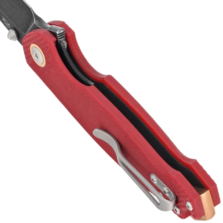 Viper Katla LE No 080/150 Red G10, Dark Stonewashed M390 by Jesper Voxnæs/Jens Ansø Knife (V5984GR3D)