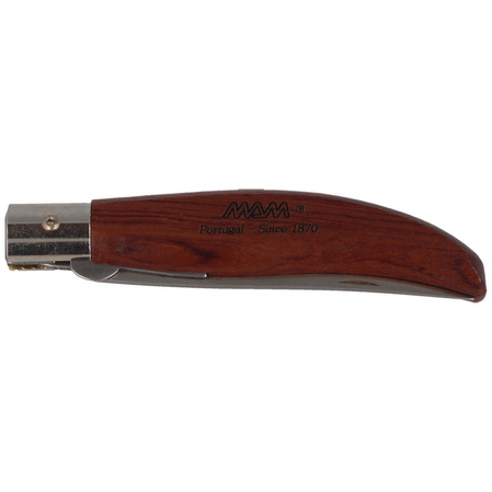 MAM Iberica Big Pocket Knife with Blade Lock, Dark Beech Wood 90mm (2016-DW)