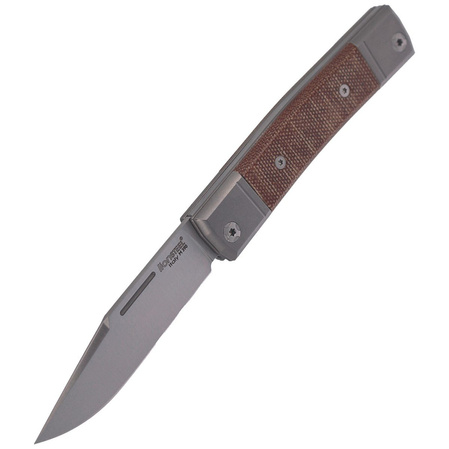Nóż składany LionSteel bestMAN Natural Micarta, Clip Blade (BM1 CVN)