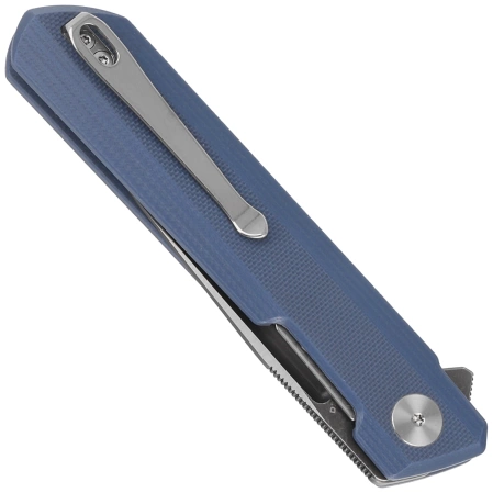 Bestechman Knife Dundee Gray G10, Grey Titanized / Satin D2 by Ostap Hel (BMK01F)