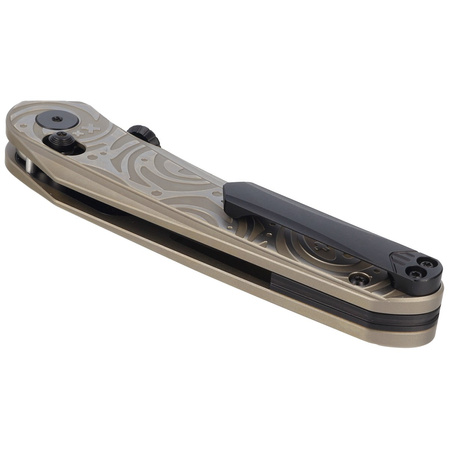 Bestech Mothus Light Bronze Titanium, Black PVD M390 by Kombou Knife (BT2206C)