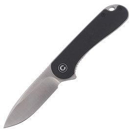 Nóż składany Civivi Elementum Flipper Black G10, Satin D2 (C907A)