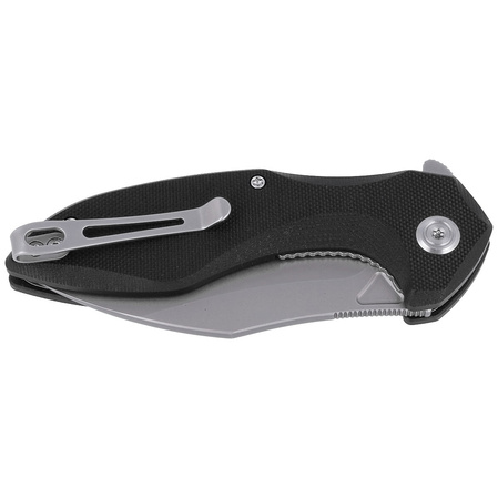 Kubey Knife Noble, Black G10, Bead Blasted D2 (KU236A)