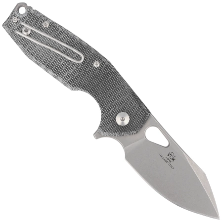 Nóż składany FOX Yaru Black Micarta, Acid Stonewashed M398 by Jesper Voxnæs (FX-527LI MB)