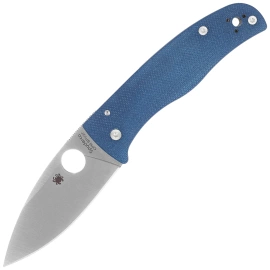 Spyderco Bodacious Knife Cobalt Blue G10, Satin CPM SPY27 by Sal Glesser (C263GPCBL)