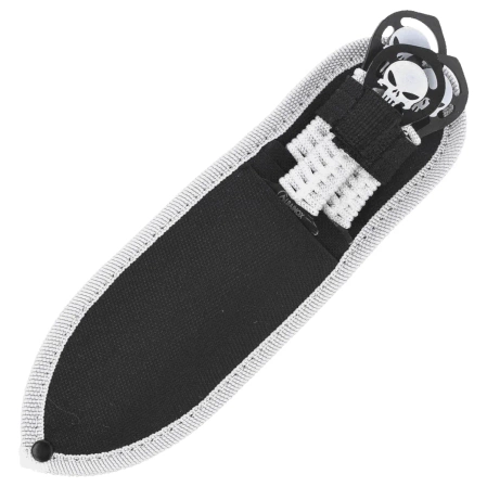 Noże do rzucania Martinez Albainox Skulls Set 3 szt White Cord, Satin 3Cr13Mov (32453)