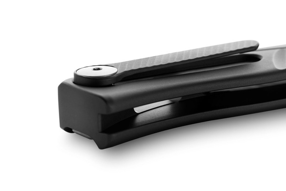 LionSteel Thrill Knife Black Aluminum, Satin M390 by Molletta (TL A BS)