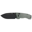 Remette WD107MGB Knife Military Green Micarta, Black Titanium 14C28N