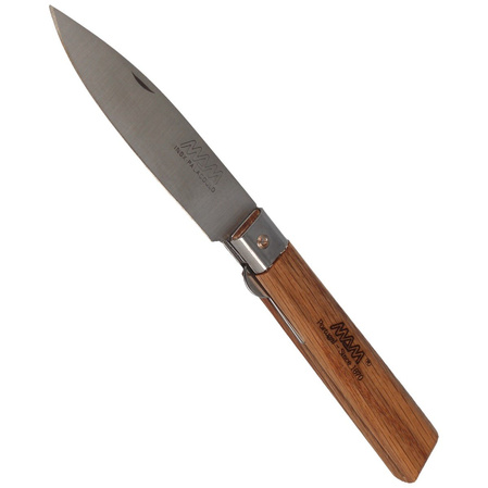 MAM Operario Pocket Knife with Blade Lock, Medium Dark Beech Wood