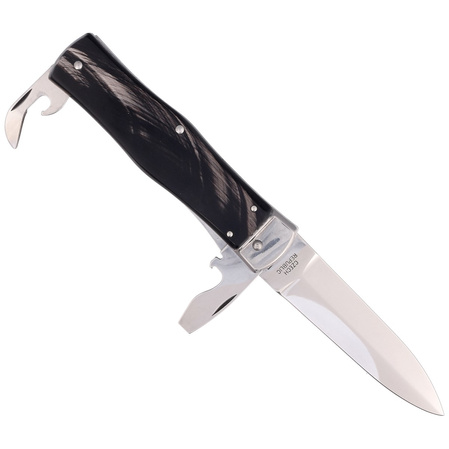 Nóż sprężynowy Mikov Predator Buffalo Horn, Mirror 3ostrz (241-NR-3/KP)