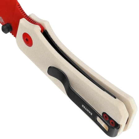 Nóż składany Civivi Baby Banter Ivory G10, Red Painted Nitro-V by Ben Petersen (C19068S-7)