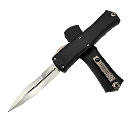 Nóż automatyczny OTF Microtech Hera II Mini Bayonet Black Aluminium, Stonewashed M390MK by Tony and Sean Marfione (1701M-10)