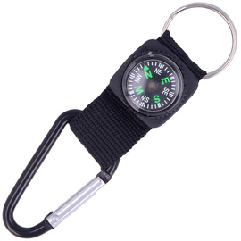 Karabińczyk z kompasem Martinez Albainox Black Aluminium (09896-BK)