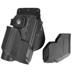 Fobus Rotating Paddle Holster, Glock 19, 19X, 23 (Excluding 23 and 22 Gen 5), 32, 45 Tactical Holster + Flashlights and Laser Protection Units (Excluding 23 and 22 Gen 5) (RBT19G2 Bundle RT)