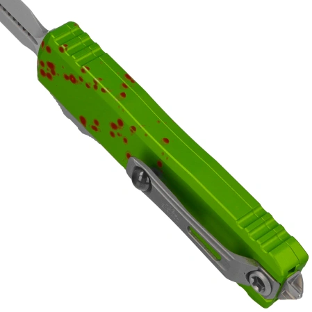 Nóż automatyczny OTF Microtech UTX-85 Gen IV D/E Zombie Aluminium, Stonewashed M390MK by Tony Marfione (12324-10Z)